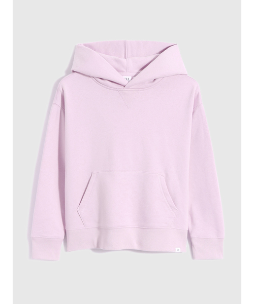 GAP（ギャップ）の「オーバーサイズ プルオーバーフーディー (キッズ)（パーカー・キッズ・ライラック/ネイビー/グレー/その他・S/M/L/XL/XXL/XS）」の12枚目の写真