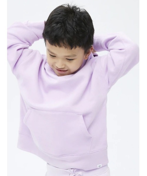 GAP（ギャップ）の「オーバーサイズ プルオーバーフーディー (キッズ)（パーカー・キッズ・ライラック/ネイビー/グレー/その他・S/M/L/XL/XXL/XS）」の16枚目の写真