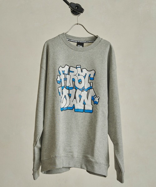 FIRST DOWN（ファーストダウン）の「【FIRST DOWN】グラフィックプリントスウェット（スウェット・メンズ・グレー/オフホワイト・LARGE/X-LARGE）」の2枚目の写真