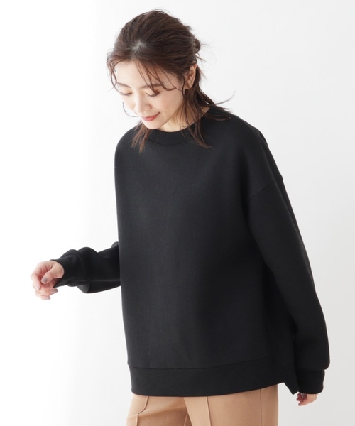 SHOO・LA・RUE(シューラルー)の「◆裏起毛シンプルスウェット(スウェット・レディース・カーキ/ブルー/キャメル/ナチュラル/ピンク系/ブラック・04/03/02)」の1枚目の写真