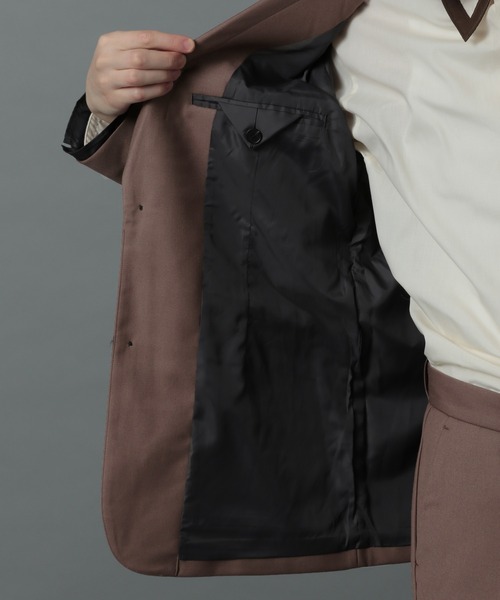 HARE（ハレ）の「【SETUP対応】レイヤードジャケット(HARE)（テーラードジャケット・メンズ・ブラック/ブラウン・MEDIUM/SMALL）」の16枚目の写真