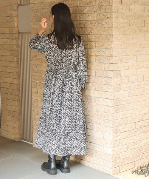 libelle more（リベル モア）の「小花柄エンパイアワンピース（ワンピース・レディース・ブラック/オフホワイト/グリーン・M/L）」の19枚目の写真