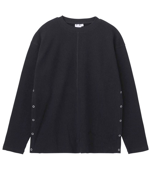 X-girl（エックスガール）の「THERMAL L/S TOP（Tシャツ/カットソー・レディース・グリーン/ブラック/イエロー・S/M）」の8枚目の写真