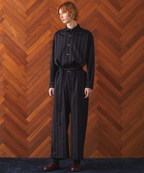 SHAREEF シャリーフ STRIPE JUMPSUIT SHAREEF SHAREEF STRIPE JUMPSUIT シャリーフ STRIPE JUMPSUIT SHAREEF