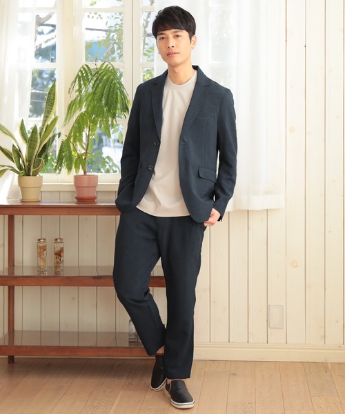 UNION STATION（ユニオンステーション）の「シルケットスムースUネックTシャツ/TAILOR T-SHIRTライン（Tシャツ/カットソー・メンズ・ホワイト/ライトグレー/ネイビー・LL/M/L）」の13枚目の写真