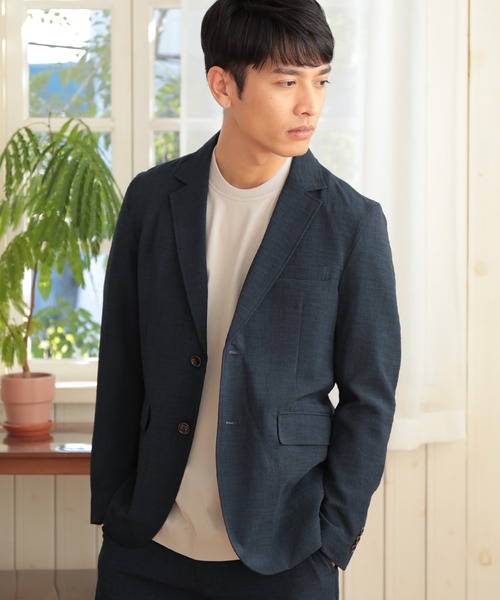 UNION STATION（ユニオンステーション）の「シルケットスムースUネックTシャツ/TAILOR T-SHIRTライン（Tシャツ/カットソー・メンズ・ホワイト/ライトグレー/ネイビー・LL/M/L）」の11枚目の写真