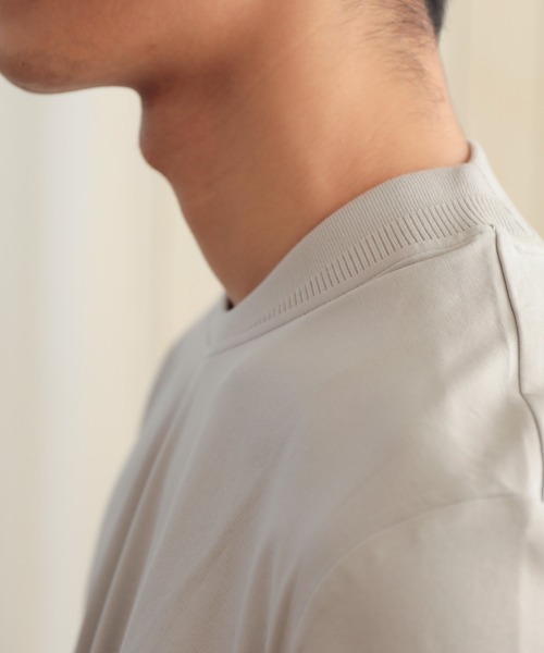 UNION STATION（ユニオンステーション）の「シルケットスムースUネックTシャツ/TAILOR T-SHIRTライン（Tシャツ/カットソー・メンズ・ホワイト/ライトグレー/ネイビー・LL/M/L）」の8枚目の写真