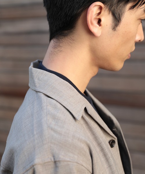 UNION STATION（ユニオンステーション）の「シルケットスムースUネックTシャツ/TAILOR T-SHIRTライン（Tシャツ/カットソー・メンズ・ホワイト/ライトグレー/ネイビー・LL/M/L）」の19枚目の写真