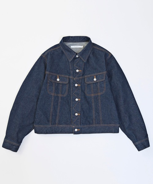 VICTIM(ヴィクティム)の「VICTIM ヴィクティム / OW DENIM JACKET ビッグシルエットワンウォッシュデニムジャケット セットアップGジャン / VTM-22-J-015(デニムジャケット・メンズ・インディゴブルー・M/L)」の2枚目の写真
