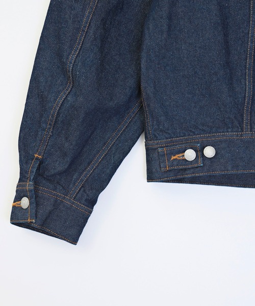 VICTIM(ヴィクティム)の「VICTIM ヴィクティム / OW DENIM JACKET ビッグシルエットワンウォッシュデニムジャケット セットアップGジャン / VTM-22-J-015(デニムジャケット・メンズ・インディゴブルー・M/L)」の4枚目の写真