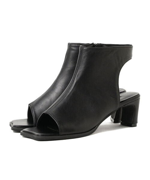 Ray BEAMS(レイビームス)の「Ray BEAMS / レザー ブーツ サンダル(サンダル・レディース・ブラック/オフホワイト・23.5cm/24.5cm/23.0cm/24.0cm/25.0cm)」の19枚目の写真