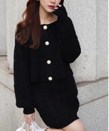 ニットツイードジャケット