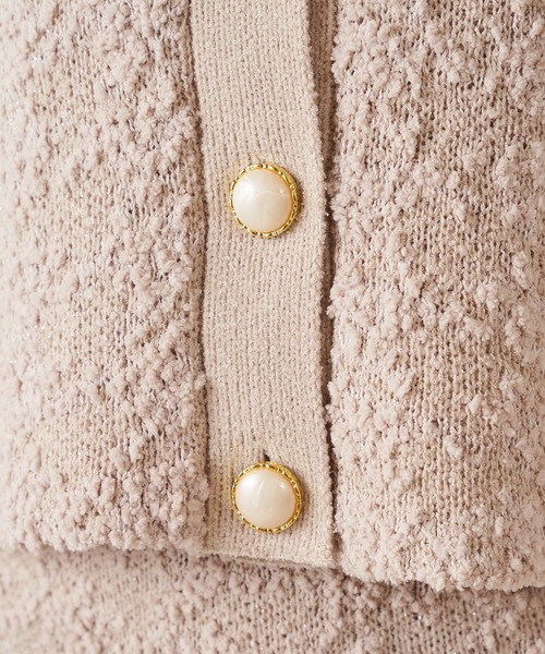 MIIA(ミーア)の「ニットツイードジャケット(カーディガン/ボレロ・レディース・オフホワイト/ブラック/ベージュ・FREE)」の19枚目の写真