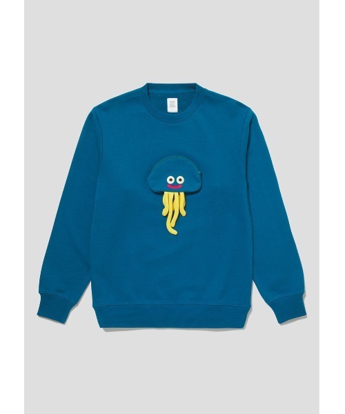 Design Tshirts Store graniph(デザイン ティーシャツ ストア グラニフ)の「ドラゴンクエスト DQ+g スウェット ホイミン(スウェット・メンズ・ブルー・SMALL/MEDIUM/LARGE/X-LARGE)」の5枚目の写真
