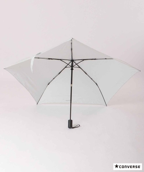 CONVERSE（コンバース）の「CONVERSE 自動開閉折りたたみ傘（折りたたみ傘・レディース・ブラック/ネイビー/グレー・55）」の4枚目の写真