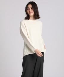 INED | ホールガーメント(R)クルーネックワイドニット(ニット/セーター)