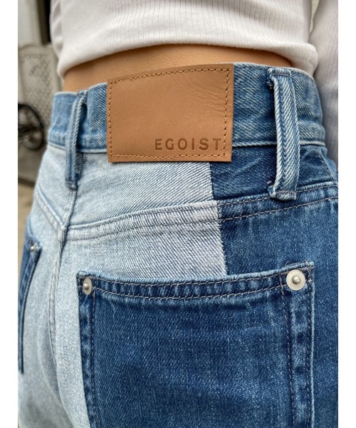 EGOIST(エゴイスト)の「パネル切替デニムショートパンツ(デニムパンツ・レディース・マルチ・S/M)」の14枚目の写真