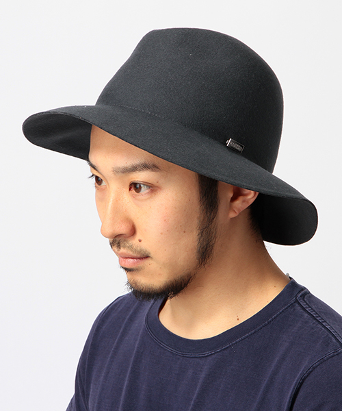 MANIERA（マニエラ）の「MANIERA×BEAMS / 別注 ジャパンフェルト ハット（ハット・メンズ・ライトグレー/ブラック/チャコールグレー・MEDIUM）」の3枚目の写真