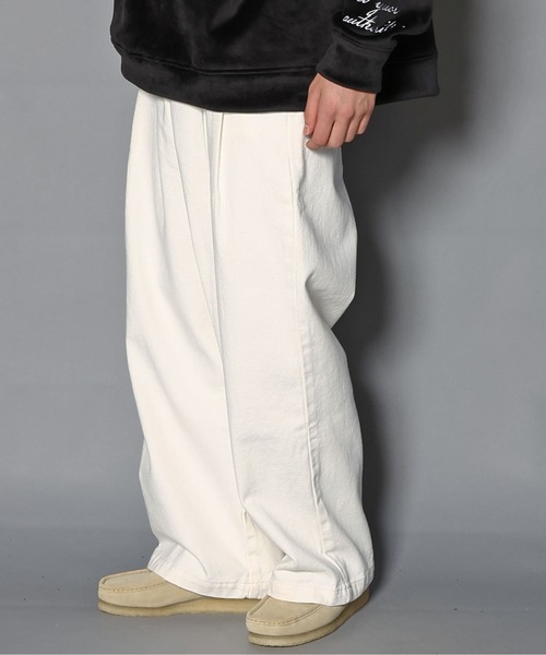 JACKROSE（ジャックローズ）の「JEツイルツータックワイドパンツ（その他パンツ・メンズ・ホワイト/ブラック・L/M）」の8枚目の写真