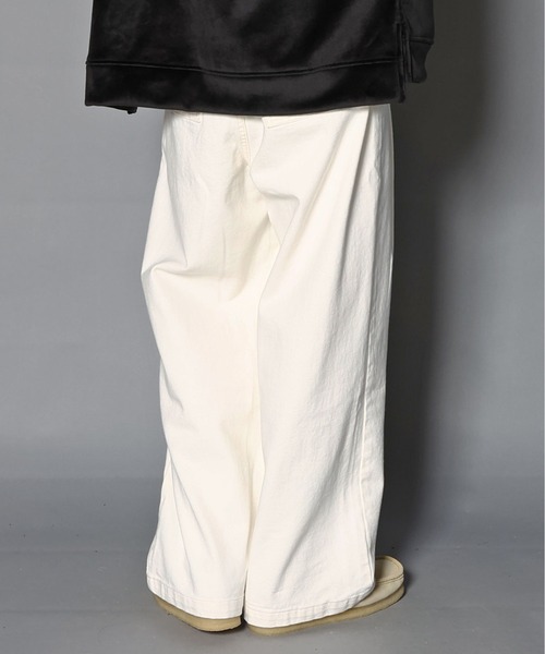 JACKROSE（ジャックローズ）の「JEツイルツータックワイドパンツ（その他パンツ・メンズ・ホワイト/ブラック・L/M）」の12枚目の写真