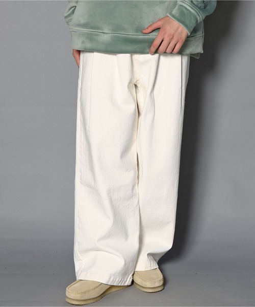 JACKROSE（ジャックローズ）の「JEツイルツータックワイドパンツ（その他パンツ・メンズ・ホワイト/ブラック・L/M）」の3枚目の写真