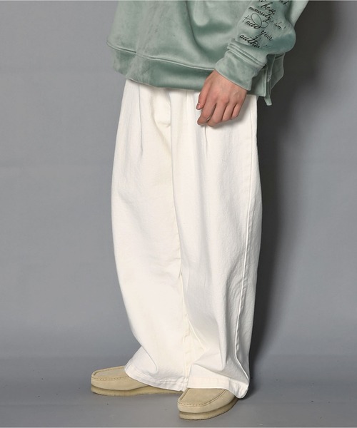 JACKROSE（ジャックローズ）の「JEツイルツータックワイドパンツ（その他パンツ・メンズ・ホワイト/ブラック・L/M）」の14枚目の写真