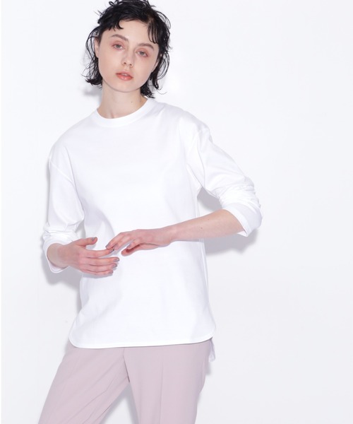 BOSCH(ボッシュ)の「◆ベーシックロンT(Tシャツ/カットソー・レディース・ホワイト・38)」の1枚目の写真