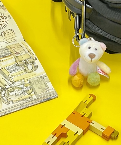 NICI/キーリング レインボーベア 10cm（キーホルダー）｜nici
