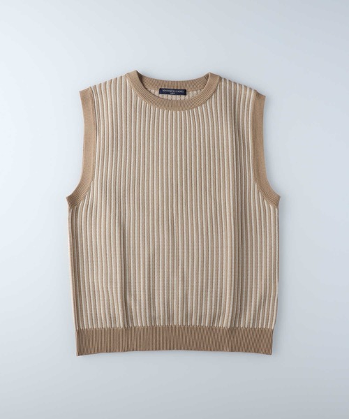 HONEYSUCKLE ROSE(ハニーサックルローズ)の「【HONEYSUCKLE ROSE】ストライプベスト(ベスト・レディース・ベージュ/グリーン・L/M)」の14枚目の写真