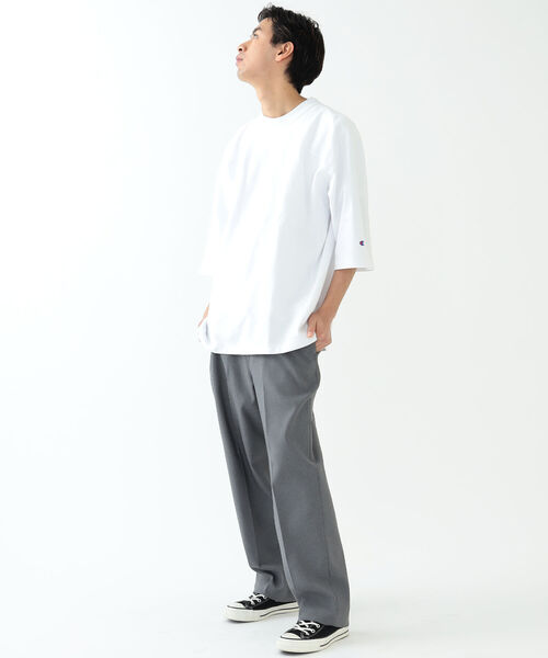 Champion（チャンピオン）の「Champion × BEAMS / 別注 Football T-shirt（Tシャツ/カットソー・メンズ・グレー/ネイビー/ホワイト・L/M/S/XL）」の15枚目の写真