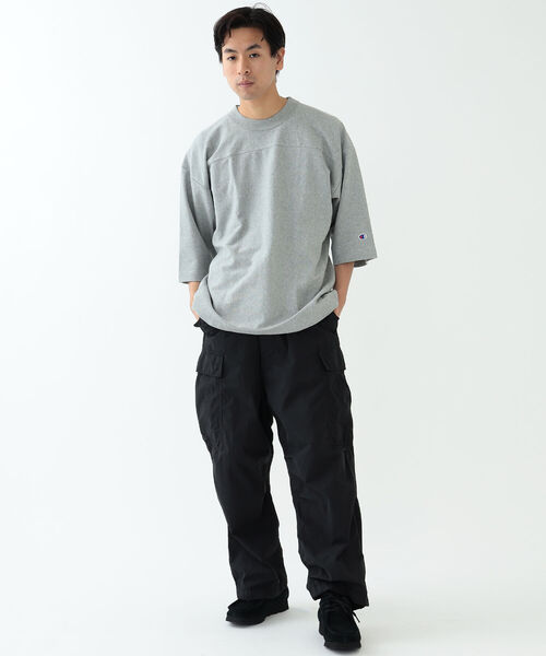 Champion（チャンピオン）の「Champion × BEAMS / 別注 Football T-shirt（Tシャツ/カットソー・メンズ・グレー/ネイビー/ホワイト・L/M/S/XL）」の7枚目の写真