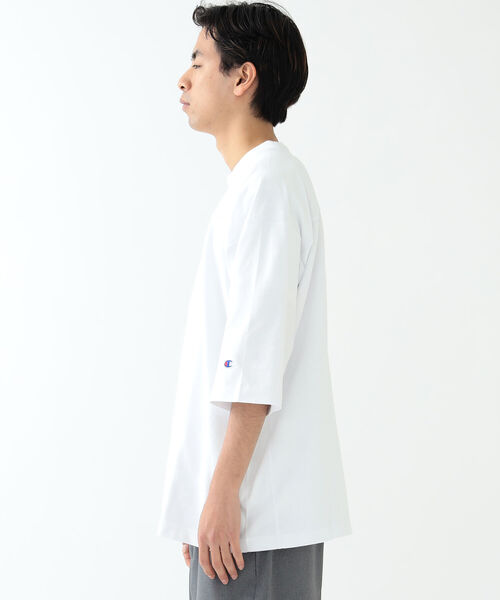 Champion（チャンピオン）の「Champion × BEAMS / 別注 Football T-shirt（Tシャツ/カットソー・メンズ・グレー/ネイビー/ホワイト・L/M/S/XL）」の21枚目の写真