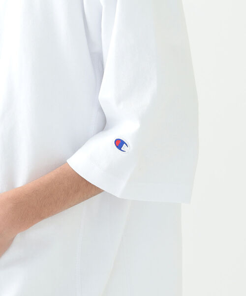 Champion（チャンピオン）の「Champion × BEAMS / 別注 Football T-shirt（Tシャツ/カットソー・メンズ・グレー/ネイビー/ホワイト・L/M/S/XL）」の14枚目の写真