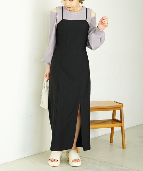 archives（アルシーヴ）の「デザインスリーブリブＴＯＰＳ（Tシャツ/カットソー・レディース・パープル/オフホワイト/グレー/イエロー・MEDIUM）」の13枚目の写真