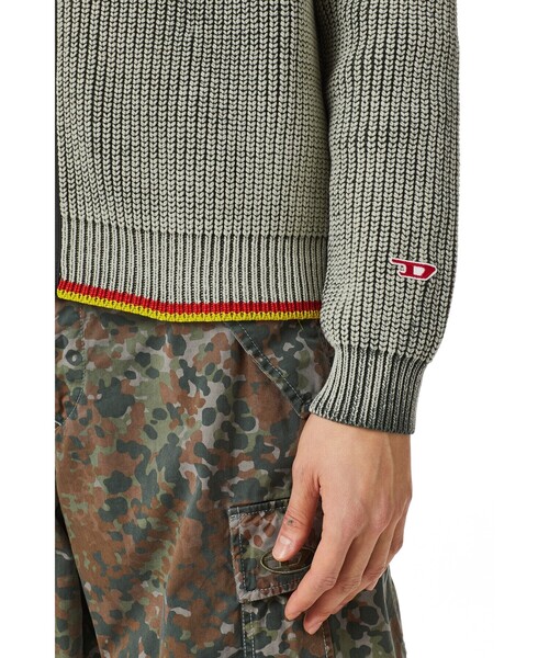 DIESEL グレー ドライバーズニット イタリア製 DIESEL ドライバーズニット グレー - メルカリ