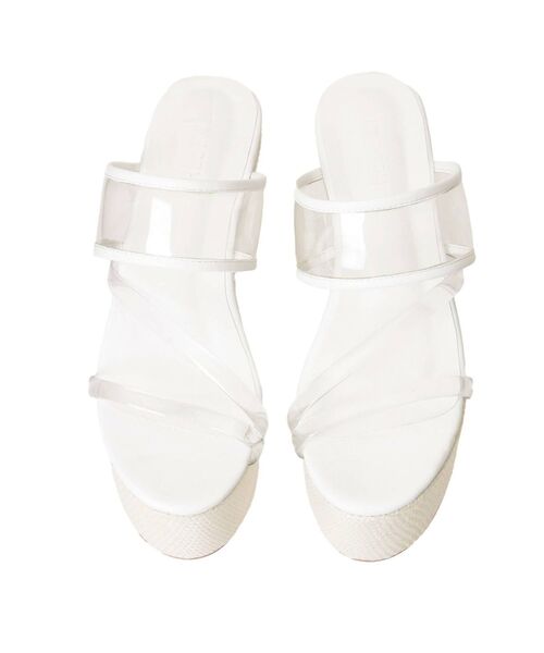 RESEXXY(リゼクシー)の「クリアウェッジサンダル(サンダル・レディース・ブラック/ベージュ/ホワイト・SMALL/LARGE/MEDIUM)」の16枚目の写真