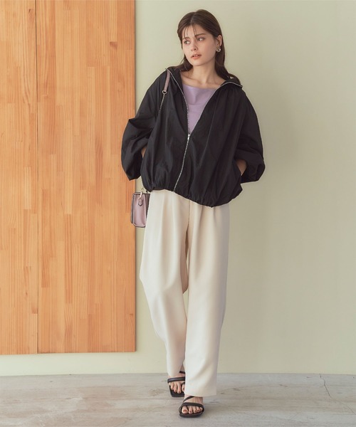 titivate（ティティベイト）の「ｷﾞｬｻﾞｰﾌｰﾃﾞｯﾄﾌﾞﾙｿﾞﾝ（ブルゾン・レディース・カーキ/ブラック/ライトブルー/キャメル・S/M）」の2枚目の写真