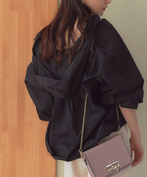 titivate（ティティベイト）の「ｷﾞｬｻﾞｰﾌｰﾃﾞｯﾄﾌﾞﾙｿﾞﾝ（ブルゾン・レディース・カーキ/ブラック/ライトブルー/キャメル・S/M）」の16枚目の写真