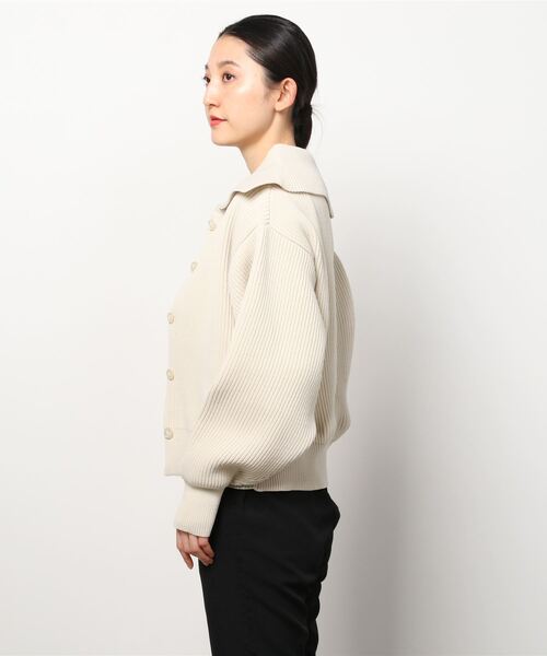 AS KNOW AS PINKY（アズノゥアズピンキー）の「セーラーカラーライトカーディガン（カーディガン/ボレロ・レディース・ピンクベージュ/ライトグリーン/オフホワイト/パープル・FREE）」の11枚目の写真