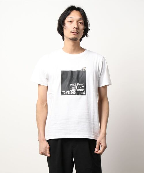Paul Frank（ポールフランク）の「スクエアTシャツ（Tシャツ/カットソー・メンズ・ブラック/ホワイト・M/L/LL）」の3枚目の写真