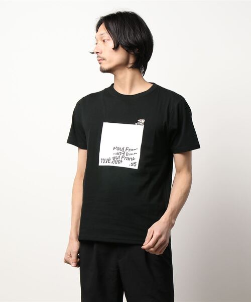 Paul Frank（ポールフランク）の「スクエアTシャツ（Tシャツ/カットソー・メンズ・ブラック/ホワイト・M/L/LL）」の6枚目の写真