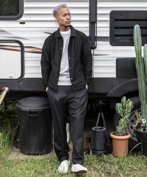 The Endless Summer（エンドレスサマー）の「The Endless Summer/エンドレスサマー WONDER SHAPE ワンダーシェイプハイストレッチコーチジャケット（ブルゾン・メンズ・カーキ/ブラック・M/S/L）」の6枚目の写真