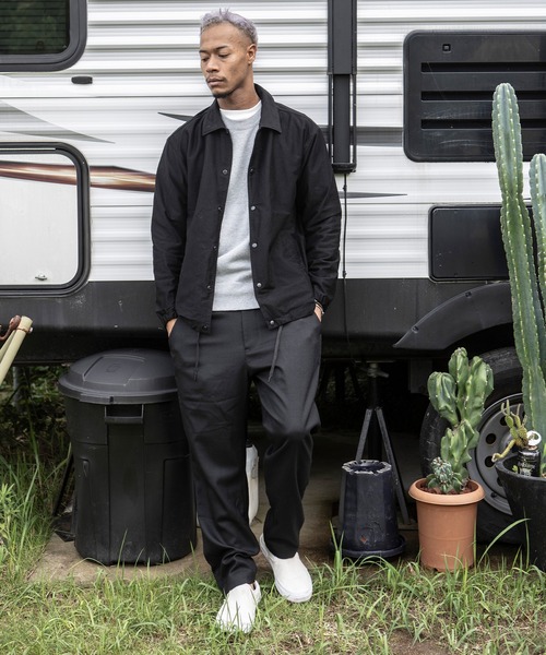 The Endless Summer（エンドレスサマー）の「The Endless Summer/エンドレスサマー WONDER SHAPE ワンダーシェイプハイストレッチコーチジャケット（ブルゾン・メンズ・カーキ/ブラック・M/S/L）」の7枚目の写真