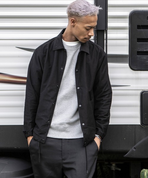 The Endless Summer（エンドレスサマー）の「The Endless Summer/エンドレスサマー WONDER SHAPE ワンダーシェイプハイストレッチコーチジャケット（ブルゾン・メンズ・カーキ/ブラック・M/S/L）」の3枚目の写真