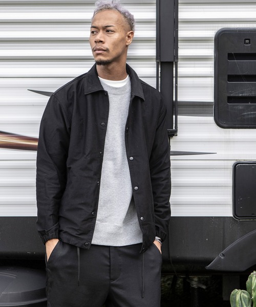 The Endless Summer（エンドレスサマー）の「The Endless Summer/エンドレスサマー WONDER SHAPE ワンダーシェイプハイストレッチコーチジャケット（ブルゾン・メンズ・カーキ/ブラック・M/S/L）」の5枚目の写真