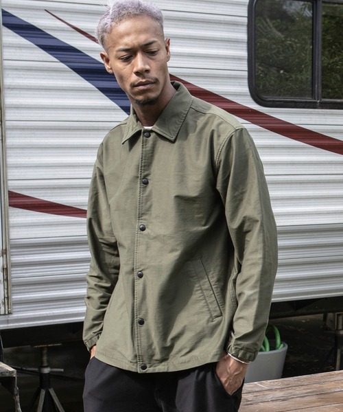 The Endless Summer（エンドレスサマー）の「The Endless Summer/エンドレスサマー WONDER SHAPE ワンダーシェイプハイストレッチコーチジャケット（ブルゾン・メンズ・カーキ/ブラック・M/S/L）」の12枚目の写真