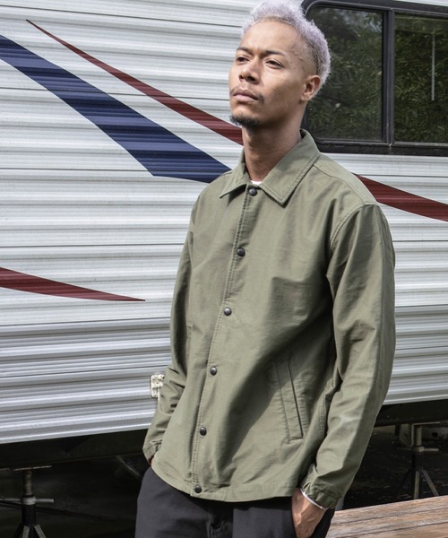 The Endless Summer（エンドレスサマー）の「The Endless Summer/エンドレスサマー WONDER SHAPE ワンダーシェイプハイストレッチコーチジャケット（ブルゾン・メンズ・カーキ/ブラック・M/S/L）」の13枚目の写真