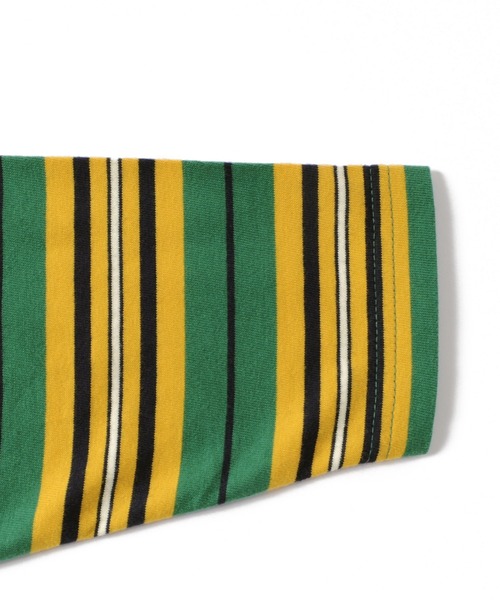 GLAZOS(グラソス)の「天竺・ドロップショルダーマルチボーダー長袖Tシャツ(Tシャツ/カットソー・キッズ・イエロー/キナリ/グリーン・130cm/170cm/150cm/140cm/160cm)」の13枚目の写真