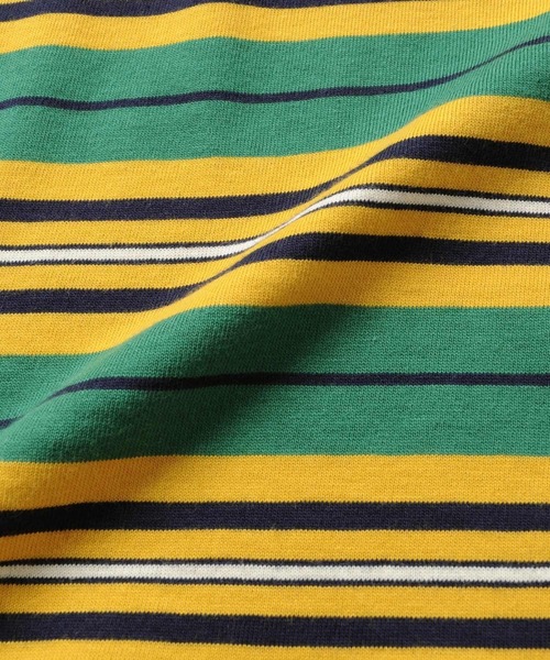 GLAZOS(グラソス)の「天竺・ドロップショルダーマルチボーダー長袖Tシャツ(Tシャツ/カットソー・キッズ・イエロー/キナリ/グリーン・130cm/170cm/150cm/140cm/160cm)」の18枚目の写真