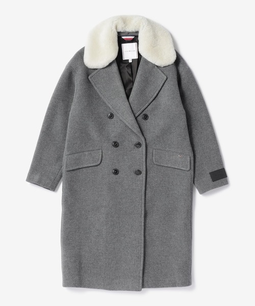 TOMMY HILFIGER(トミーヒルフィガー)の「ウールブレンドダブルブレストコート(チェスターコート・レディース・グレー・34inch/36inch)」の6枚目の写真